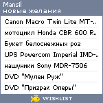 My Wishlist - mansil