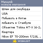 My Wishlist - manuynik