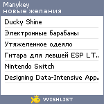 My Wishlist - manykey