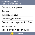 My Wishlist - manyunya_1986