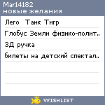 My Wishlist - mar14182