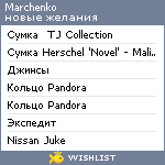 My Wishlist - marchenko