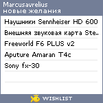 My Wishlist - marcusavrelius