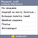 My Wishlist - margaret_todd