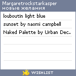 My Wishlist - margaretrockstarkasper