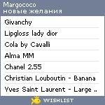 My Wishlist - margococo