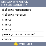 My Wishlist - maria123450987vb