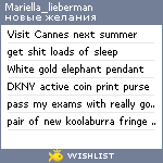 My Wishlist - mariella_lieberman