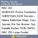 My Wishlist - marina_lacroix