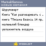 My Wishlist - marinakhlamova