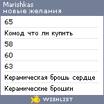 My Wishlist - marishkas