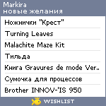 My Wishlist - markira