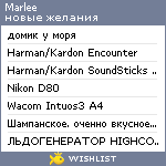 My Wishlist - marlee