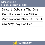 My Wishlist - marochkina