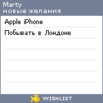 My Wishlist - martiancat