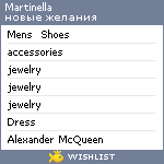 My Wishlist - martinella