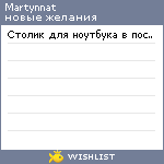 My Wishlist - martynnat