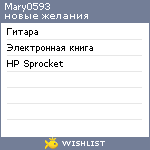 My Wishlist - mary0593