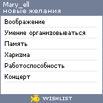 My Wishlist - mary_ell