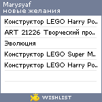 My Wishlist - marysyaf