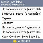 My Wishlist - masha_nefilolog