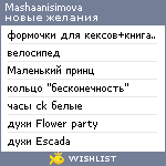 My Wishlist - mashaanisimova