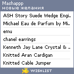 My Wishlist - mashappp