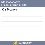 My Wishlist - mashasanaeva