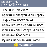 My Wishlist - mashiko_chi