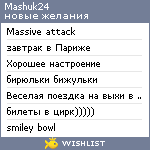 My Wishlist - mashuk24