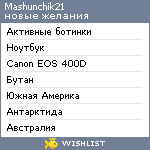 My Wishlist - mashunchik21