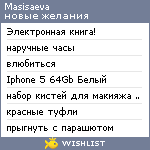 My Wishlist - masisaeva