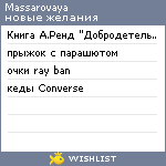 My Wishlist - massarovaya