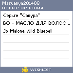 My Wishlist - masyanya201408