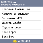 My Wishlist - matreshkav