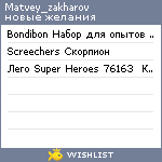 My Wishlist - matvey_zakharov