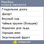 My Wishlist - mavrikiya