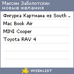 My Wishlist - maxiptah