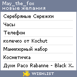 My Wishlist - may_the_fox