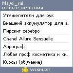 My Wishlist - mayoi_rui