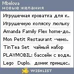 My Wishlist - mbelova