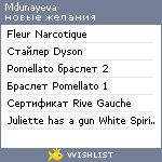 My Wishlist - mdunayeva