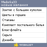 My Wishlist - medorka33