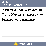 My Wishlist - medved12