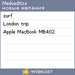 My Wishlist - medveditza