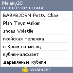 My Wishlist - melany20