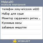 My Wishlist - melena80