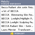 My Wishlist - melucky