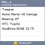 My Wishlist - melv_in