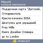 My Wishlist - meowth